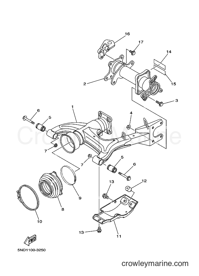 2003 ATV YFM450FWAN - YFM450FWAN (5ND2) [010] - REAR ARM