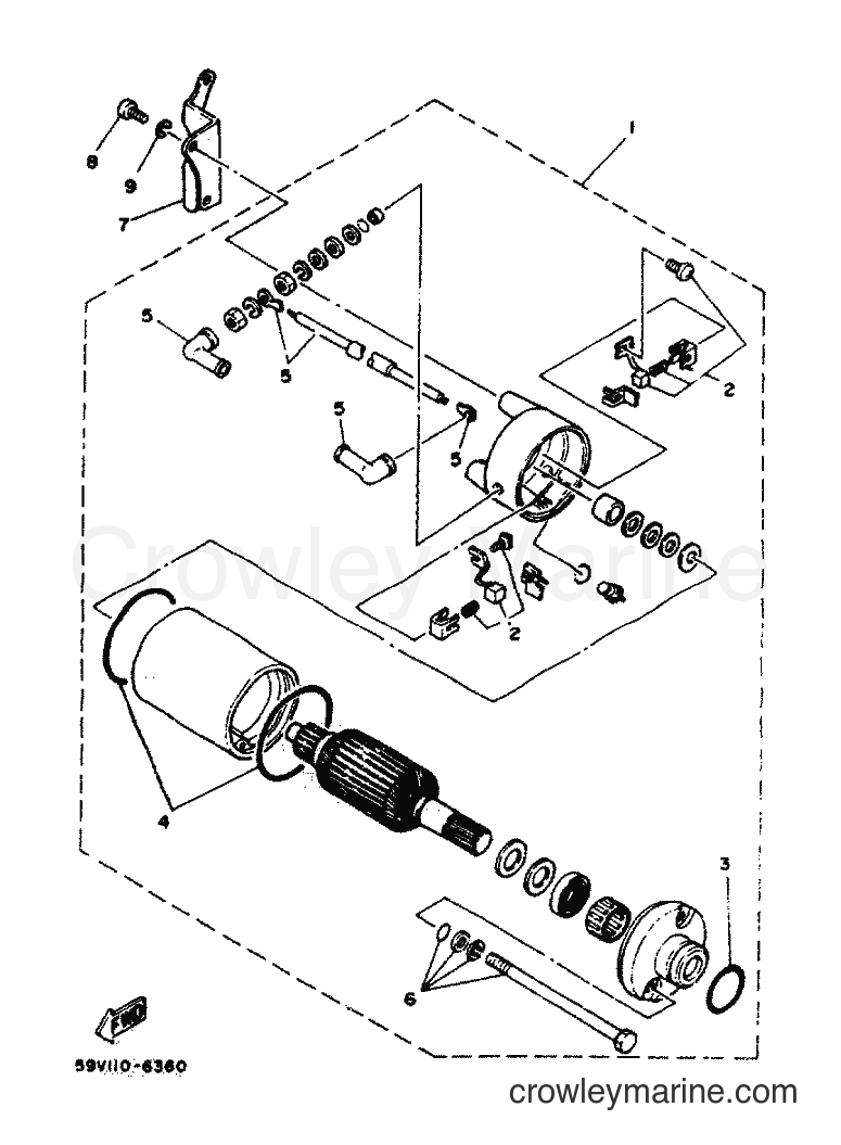 1986 ATV YFM225N - YFM225N (59V) [999] - STARTING MOTOR