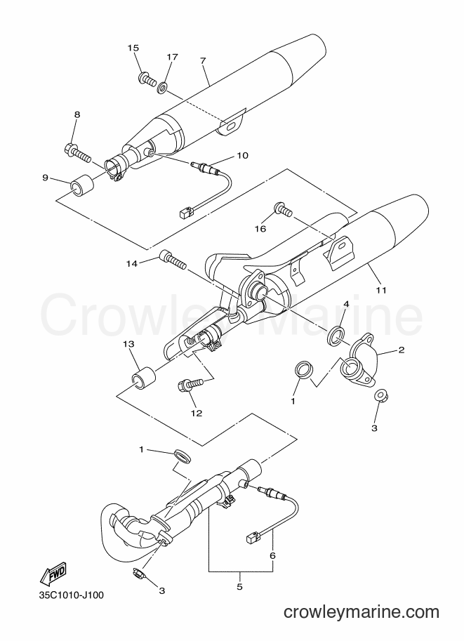 Yamaha Motors XVS400C (35C9) [010] - EXHAUST