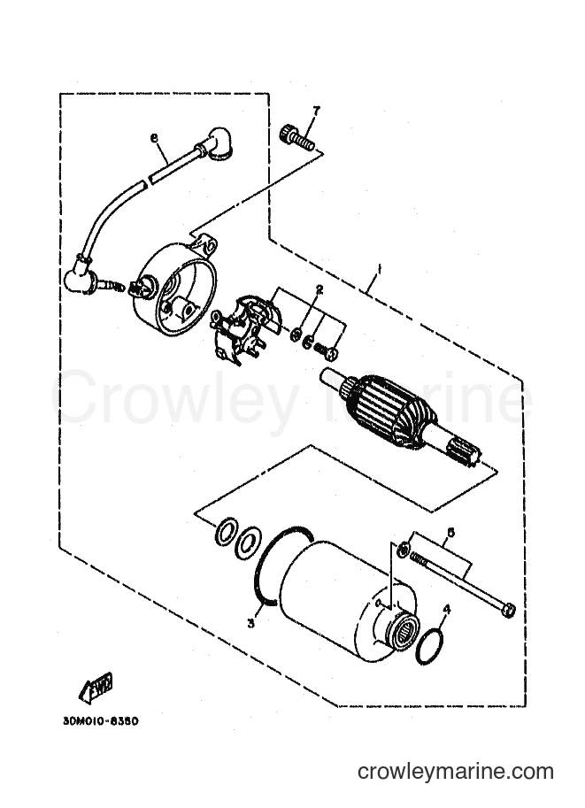 1997 Cruiser XV250S - XV250S (3DN7) [010] - STARTING MOTOR