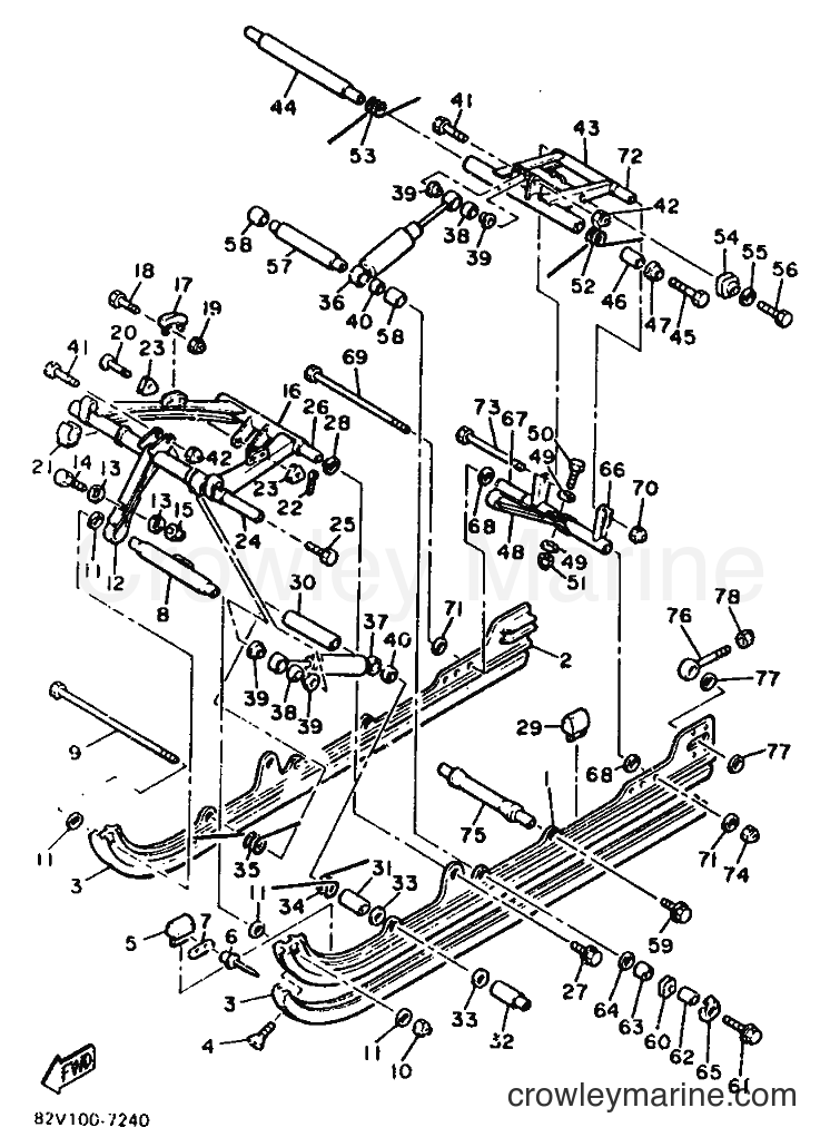 1987 Snowmobile XL540L - XL540L (83N) [999] - TRACK SUSPENSION 2