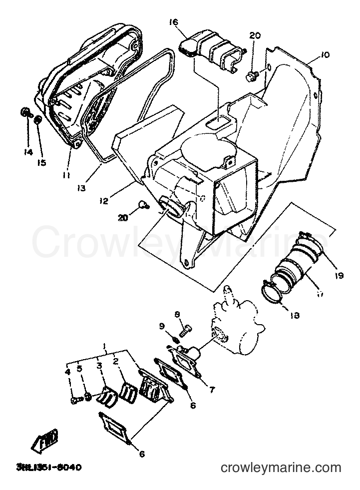 1991 Scooter DT50R - DT50R (4CT2) [999] - INTAKE