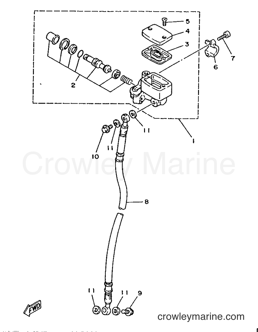 1996 Scooter CY50R - CY50R (3WG6) [999] - FRONT MASTER CYLINDER