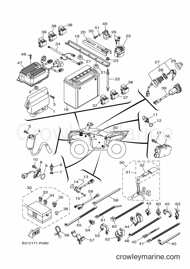 2016 ATV YFM700FWAD - YFM700FWAD (B312) [010] - ELECTRICAL 1