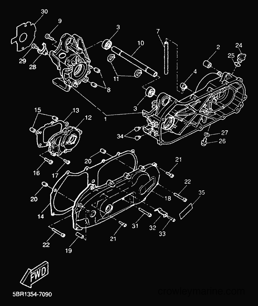 Yamaha Motors YQ50 (5KH3) [010] - CRANKCASE