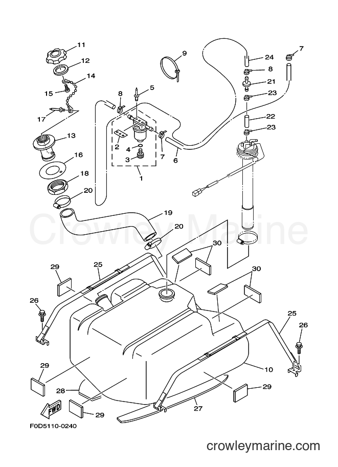 Yamaha Motors JET FOR XA800 (67AA) [030] - FUEL TANK