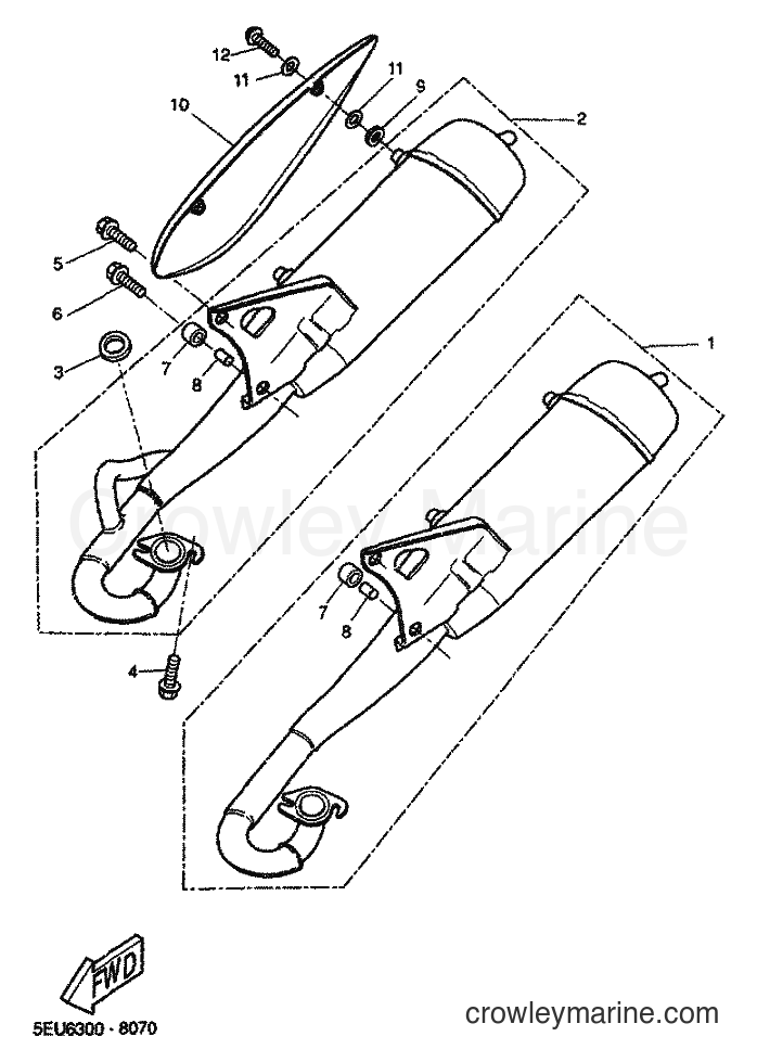 2001 Scooter YH50 - YH50 (5JB6) [030] - EXHAUST