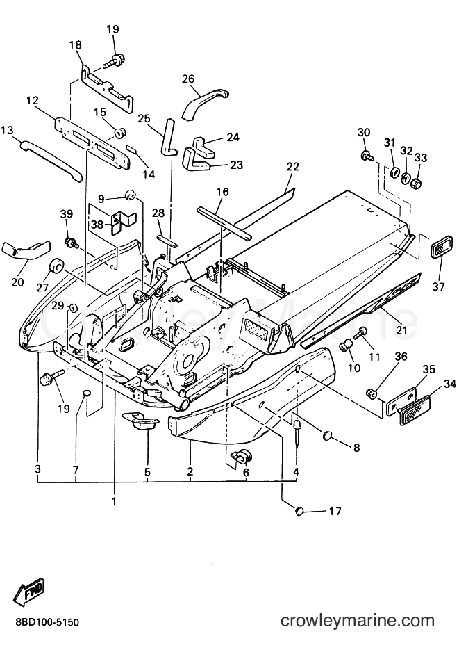 Yamaha Motors BR250T (8BD2) [020] - FRAME