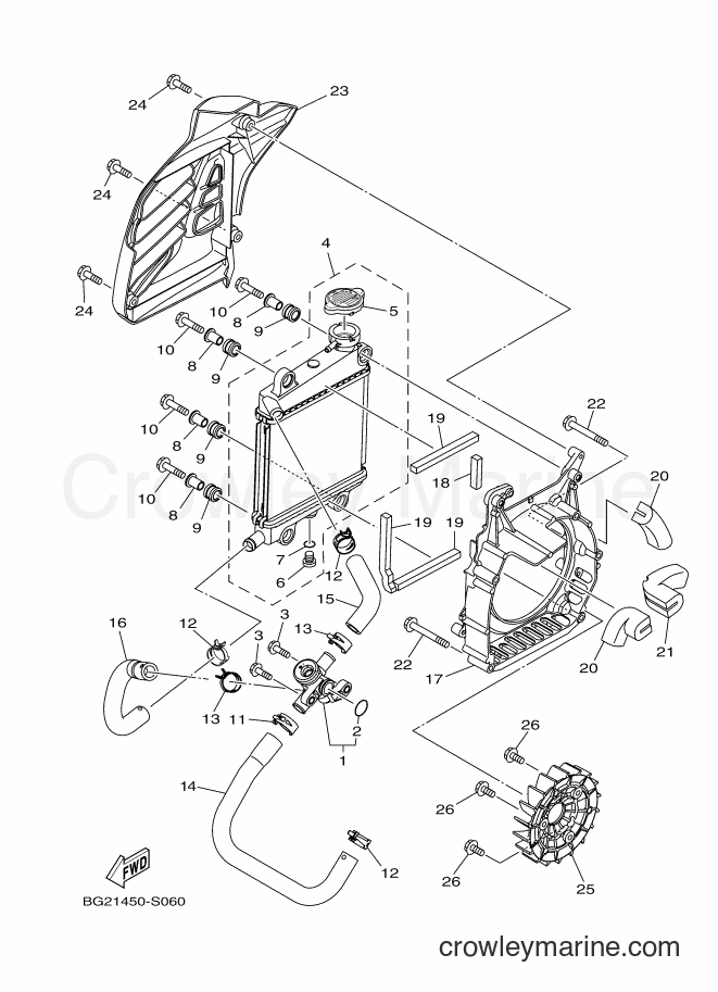 2018 Street Bike GDR155 - GDR155 (B65E) [010] - RADIATOR & HOSE
