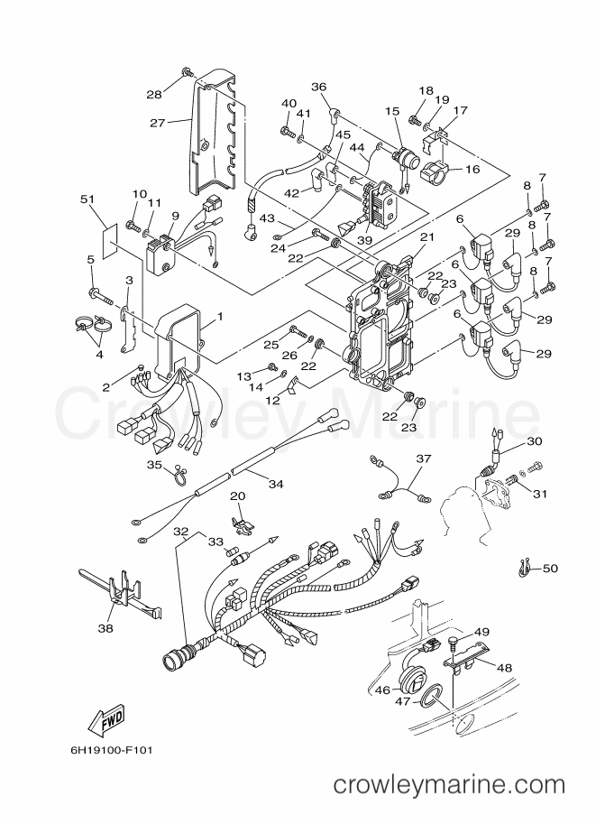 Yamaha Motors 90L-2011 (6H1D) [280] - ELECTRICAL