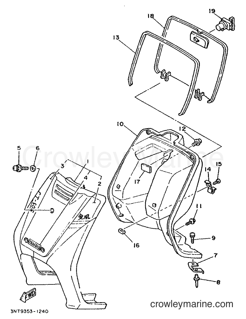 1993 Scooter CT50S - CT50S (3NT9) [999] - LEG SHIELD