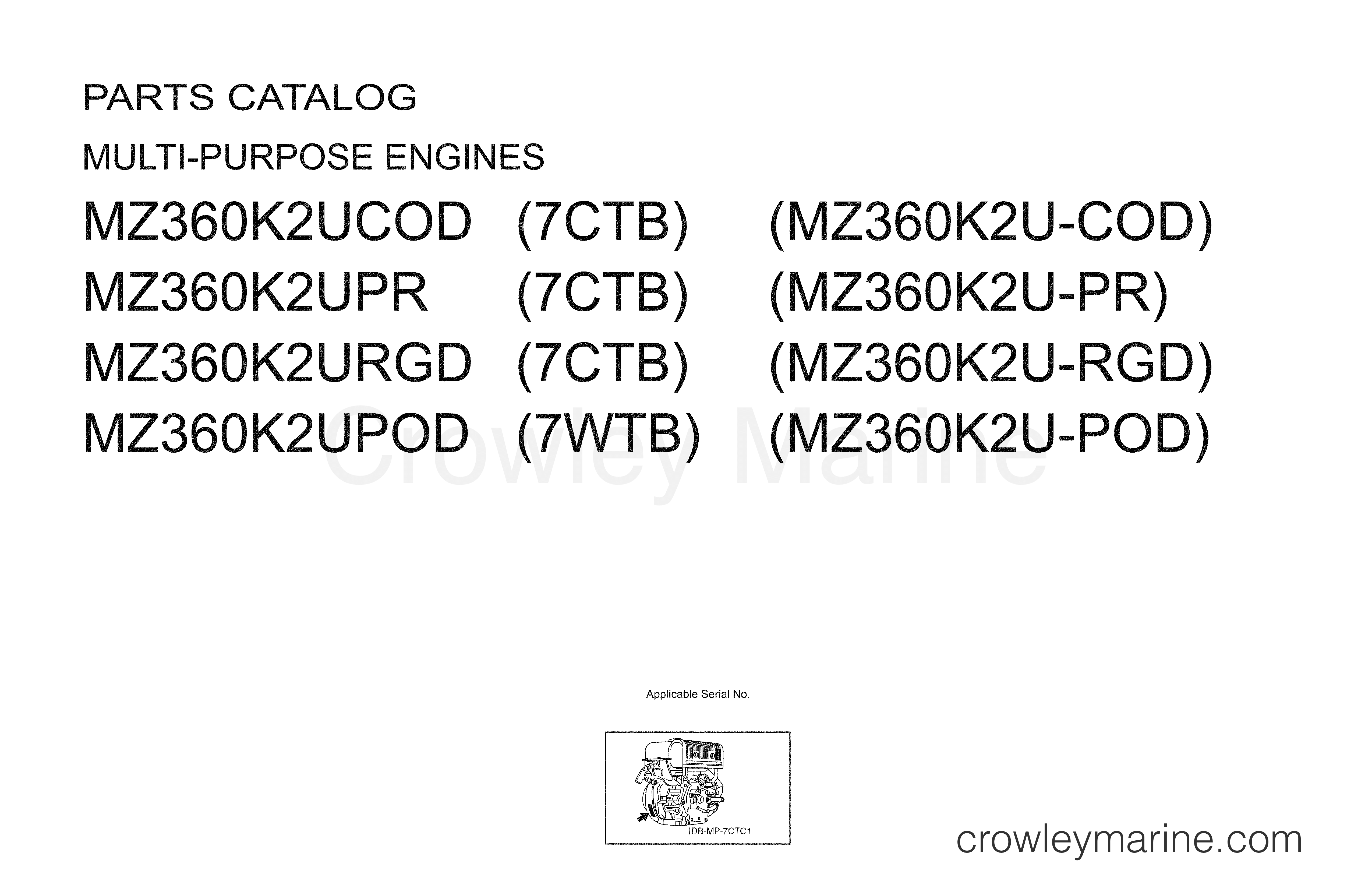 2005 UTV 360 - MZ360K2UCOD - 1 TITLE PAGE
