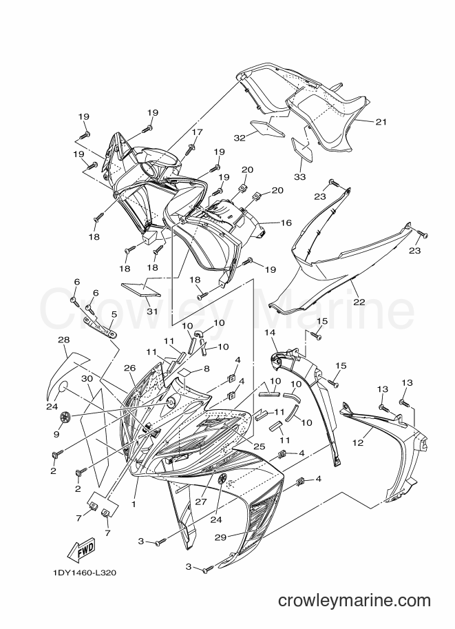 2012 Scooter T115FSEC - T115FSEC (1DY2) [010] - LEG SHIELD