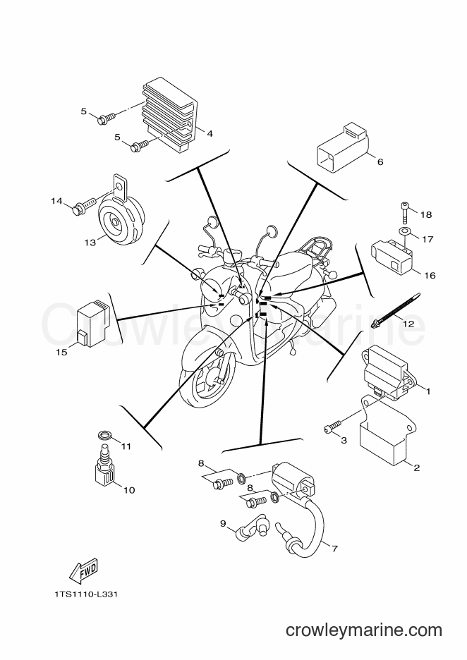 Yamaha Motors XC50G (1TS8) [010] - ELECTRICAL 1