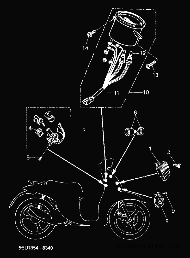 2000 Scooter YH50 - YH50 (5FV3) [010] - ELECTRICAL 1