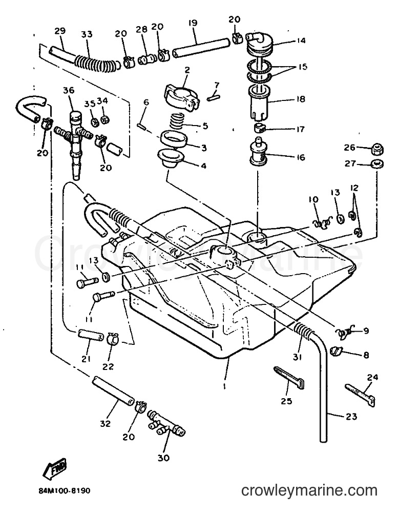 Yamaha Motors EX570BS8 (84N0) [020] - FUEL TANK