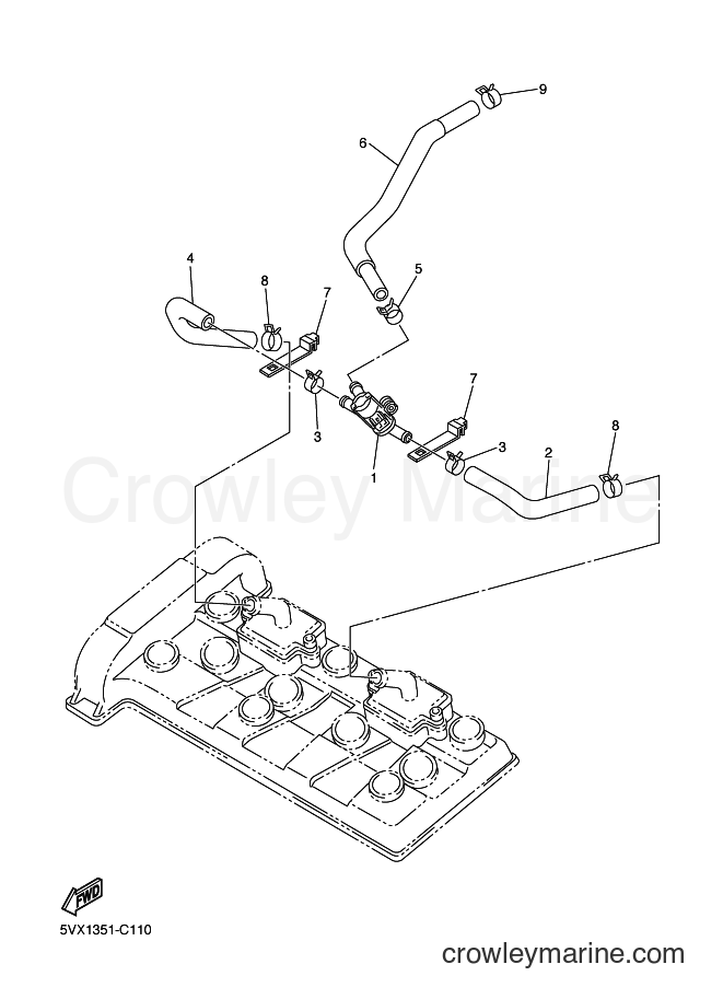 2009 Street Bike FZ6-NAHG - FZ6-NAHG (5S44) [010] - AIR INDUCTION SYSTEM