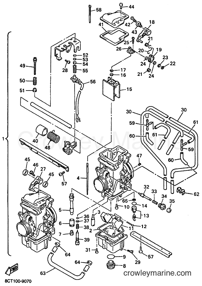 Yamaha Motors VX500 (8CJ4) [030] - CARBURETOR
