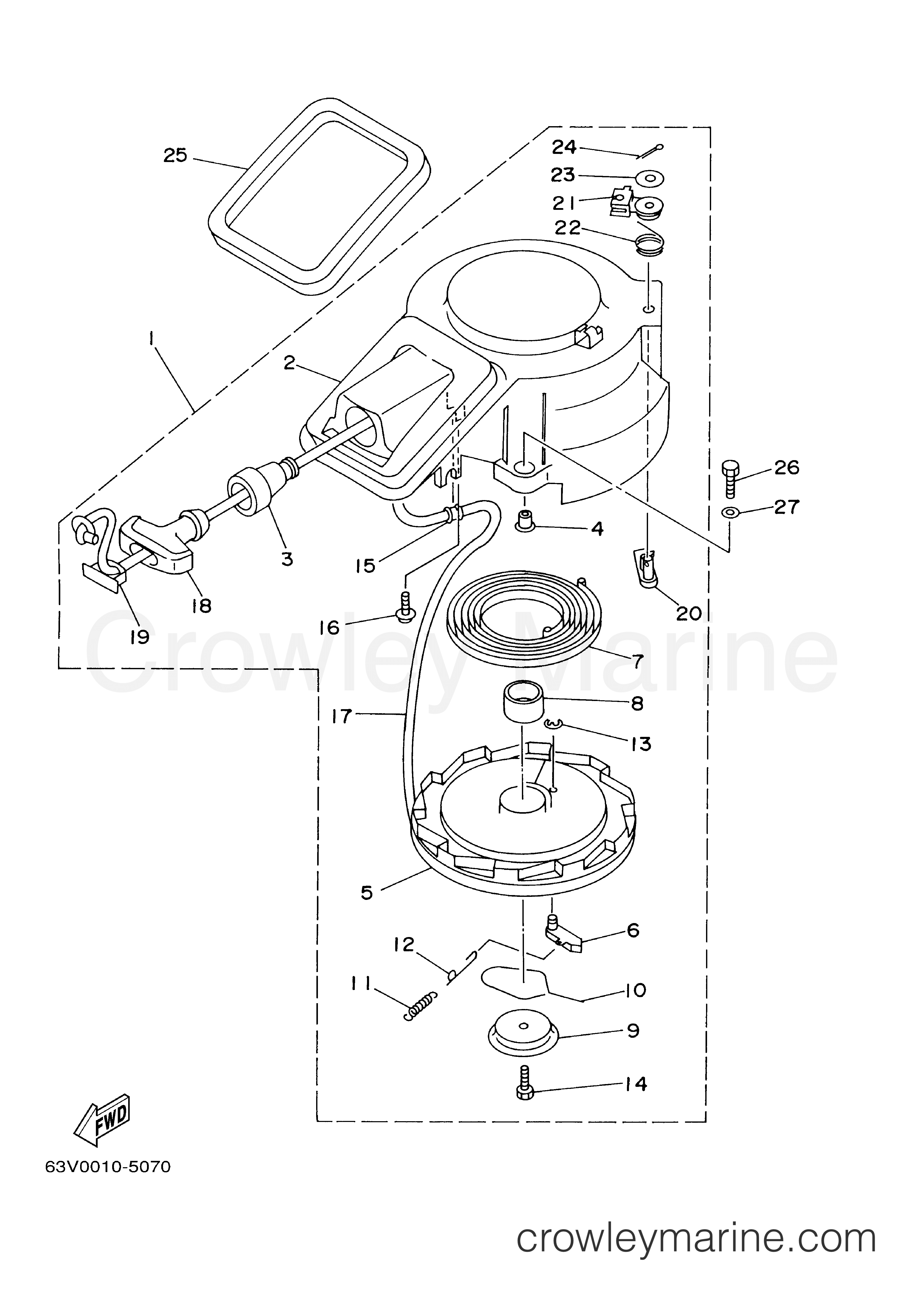 Yamaha Motors 9.9MSHKZ - STARTER
