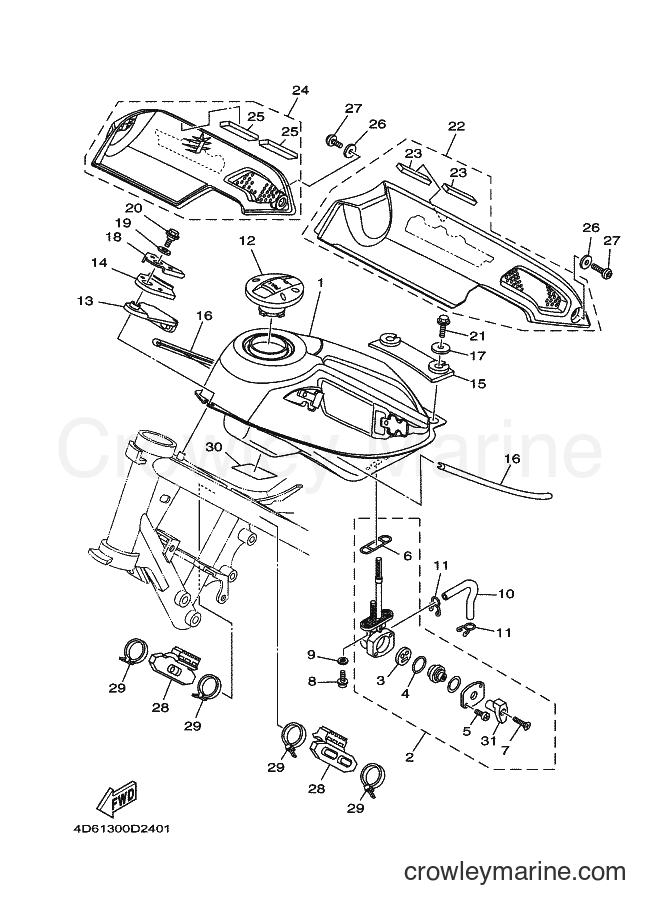2005 Dirt Bike XG250 - XG250 (4D62) [010] - FUEL TANK