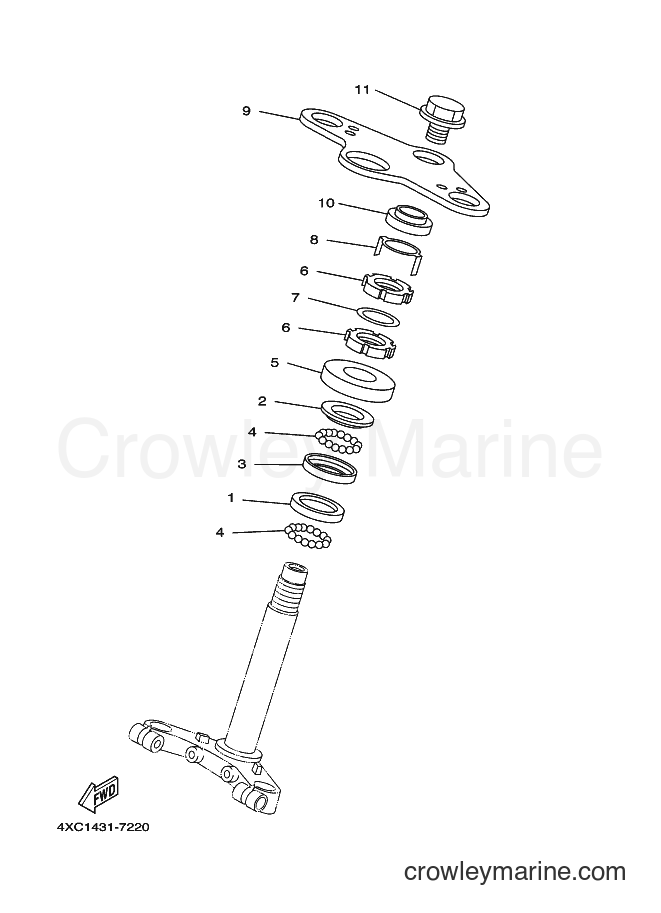 Yamaha Motors STR126 (4XC1) [010] - STEERING