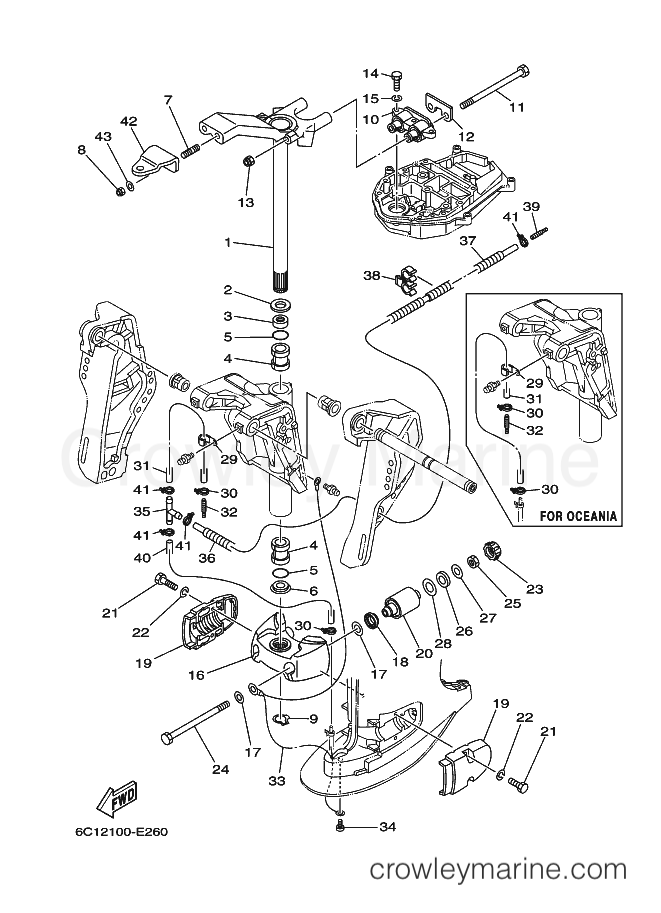 Yamaha Motors F60TJR (6C52) [040] - BRACKET 2