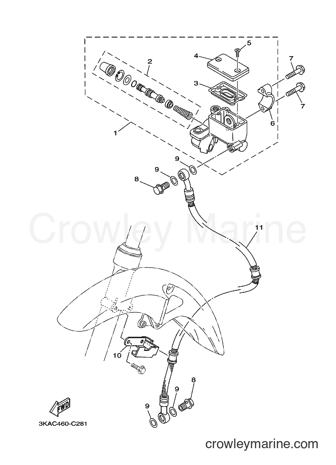 2007 Street Bike RX-K - RX-K (3KAH) [010] - FRONT MASTER CYLINDER
