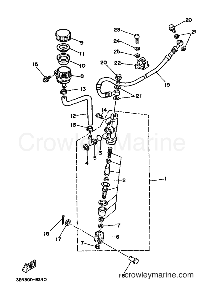 Yamaha Motors DT125R (3DB1) [999] - REAR MASTER CYLINDER