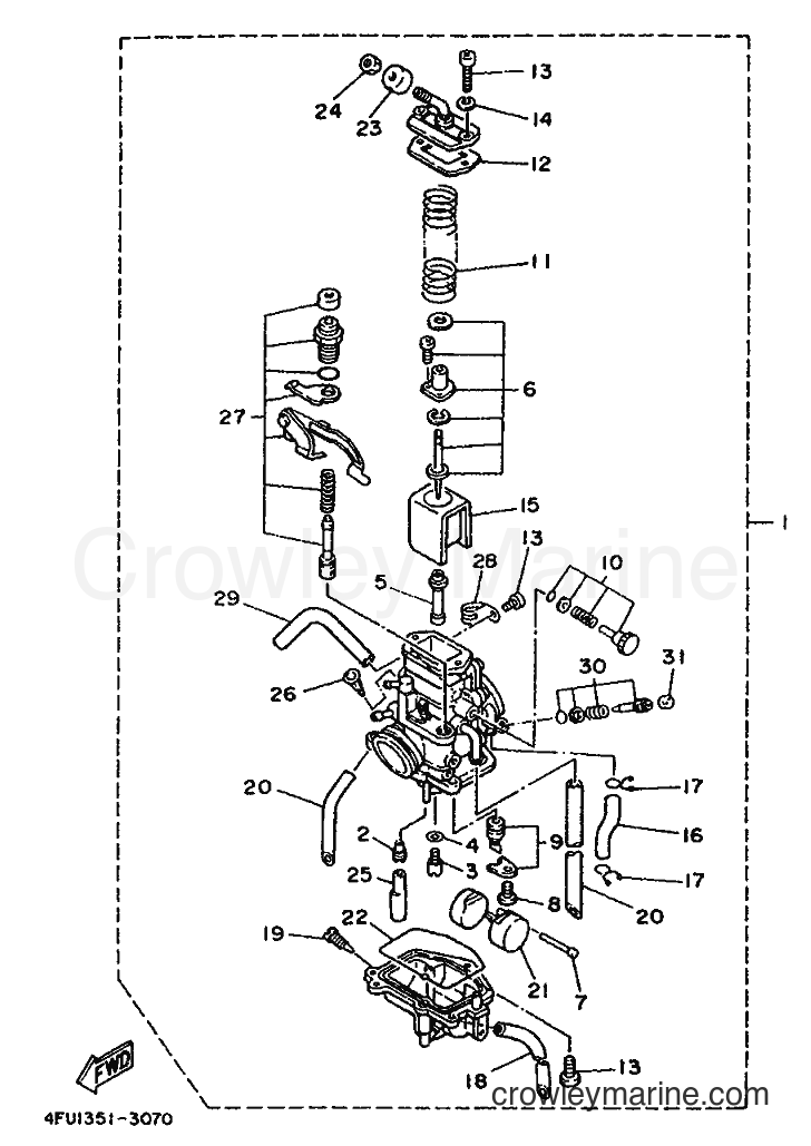Yamaha Motors TDR125 (4FU1) [999] - CARBURETOR