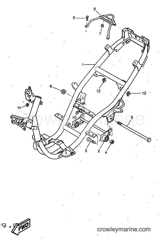1998 Scooter YQ50 - YQ50 (5CK2) [010] - FRAME