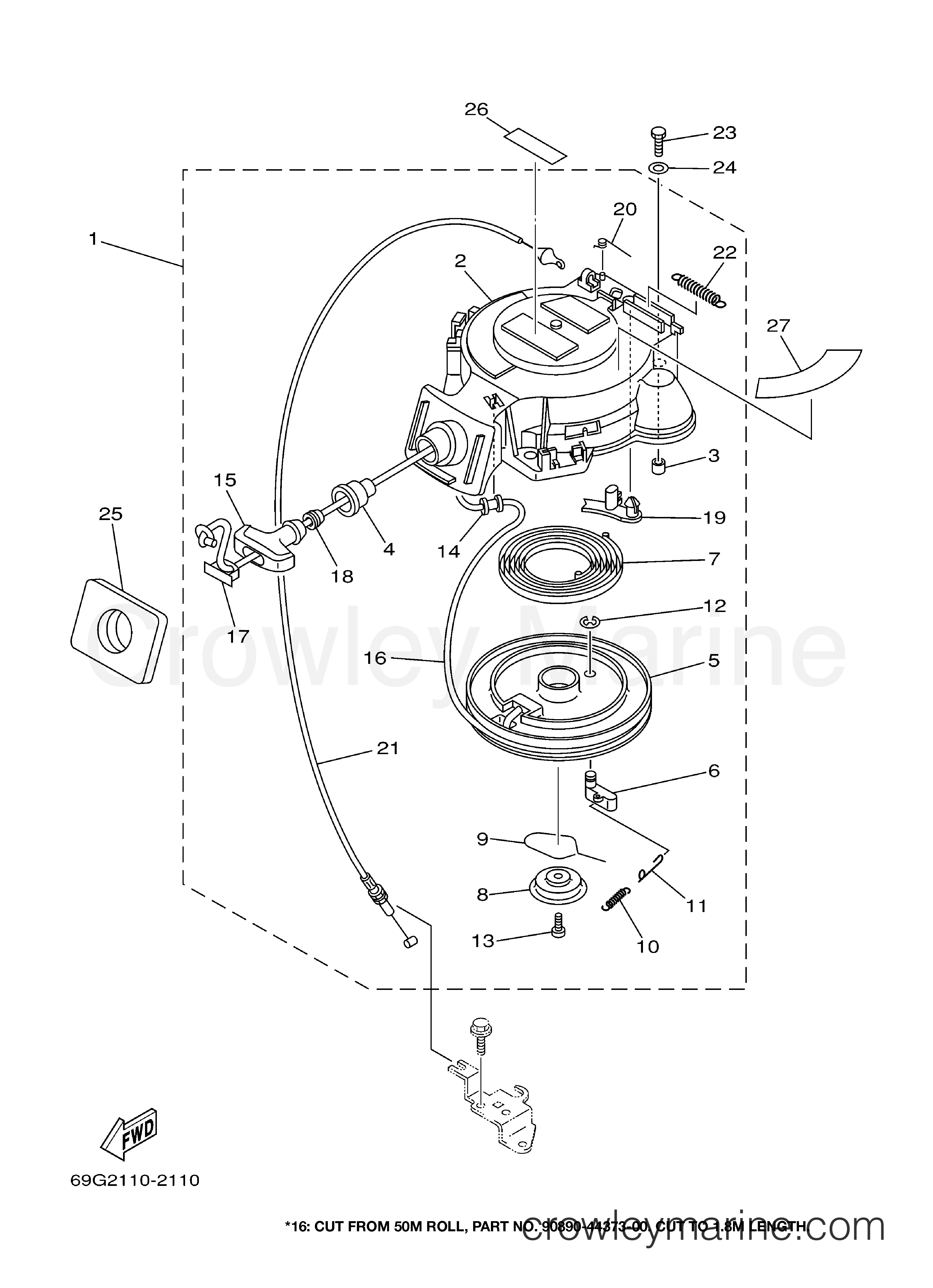 Yamaha Motors T8PLHB - STARTER