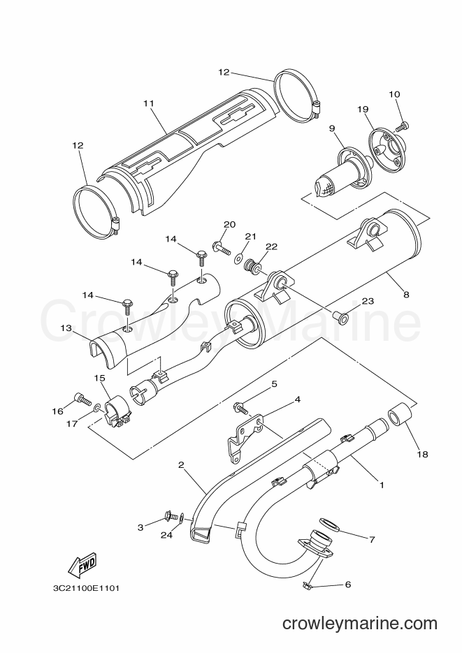 2008 ATV YFM450FAS - YFM450FAS (3C2E) [010] - EXHAUST