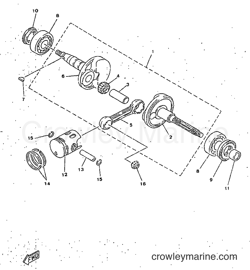 1995 Scooter YA50N - YA50N (3UG2) [999] - CRANKSHAFT & PISTON