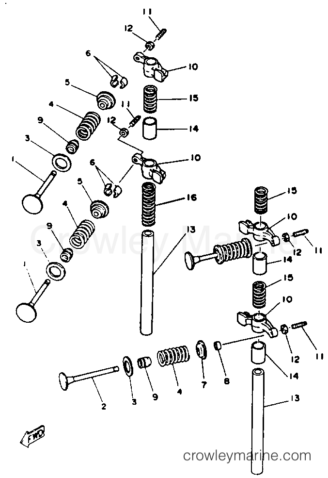 Yamaha Motors F9.9MSHR - VALVE