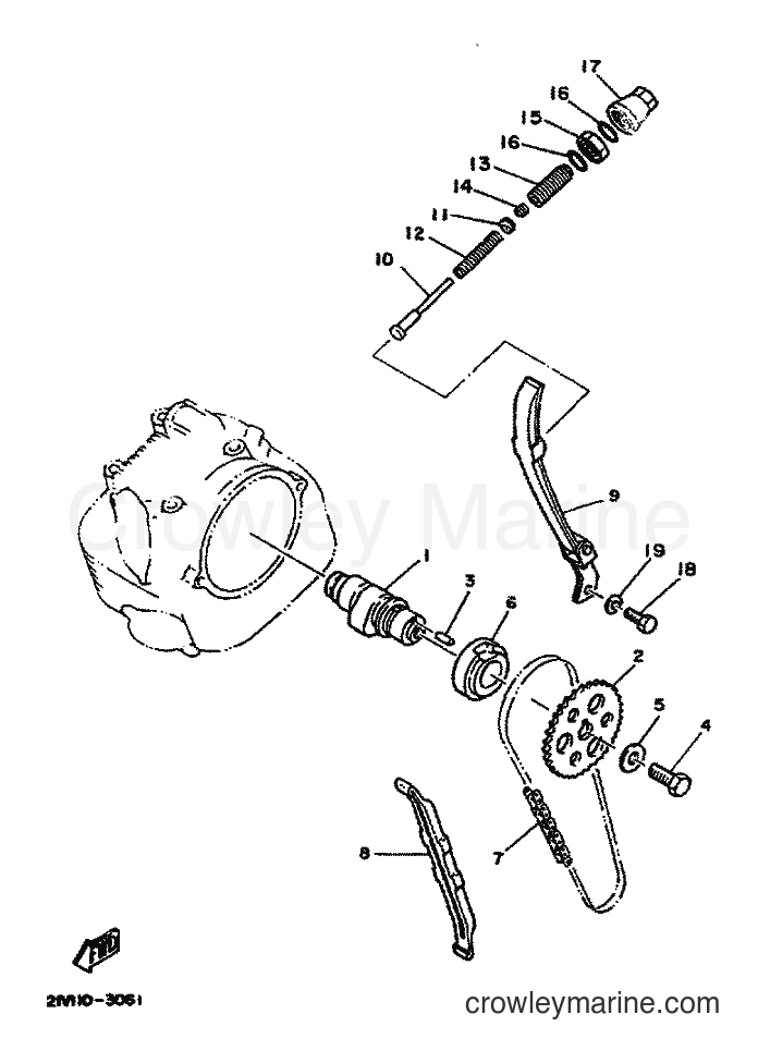 1984 ATV YFM200 - YFM200 (52H) [999] - CAMSHAFT & CHAIN