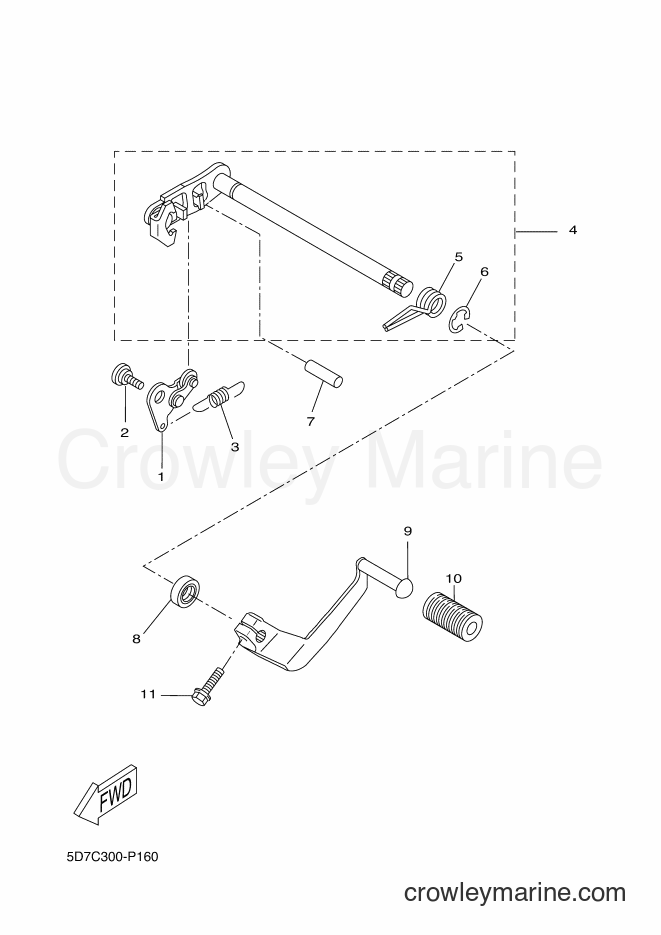 2015 Sport Bike MT125A - MT125A (5D7D) [010] - SHIFT SHAFT