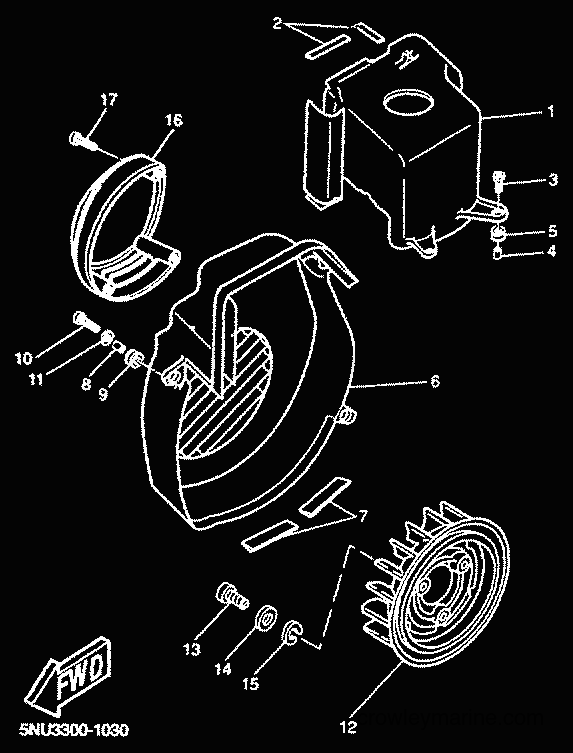 2001 Scooter CW50RS - CW50RS (5FXM) [020] - AIR SHROUD & FAN