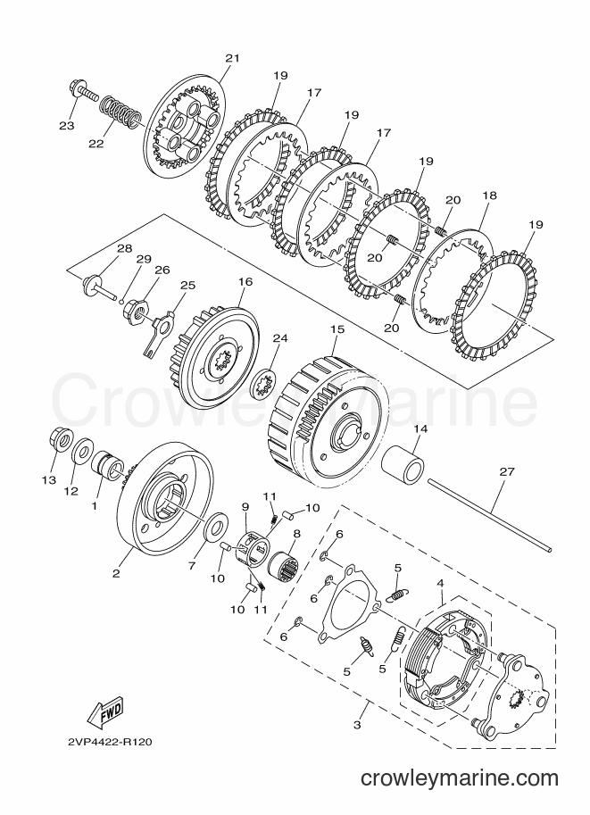 2017 Scooter T115FS-5 - T115FS-5 (2VP7) [010] - CLUTCH