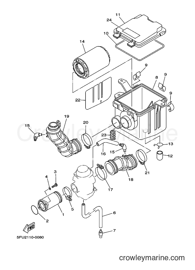2003 ATV YFM400FWN - YFM400FWN (5FUD) [010] - INTAKE