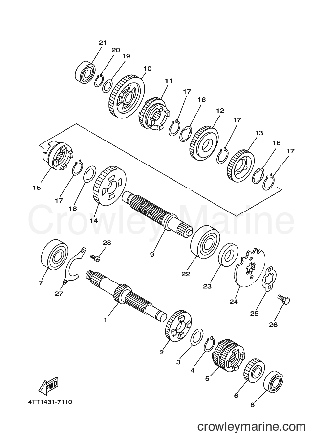 1998 Scooter JZ120C - JZ120C (4UB2) [010] - TRANSMISSION