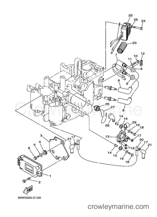 Yamaha Motors F25AMHS (65W7) [550] - ELECTRICAL 1