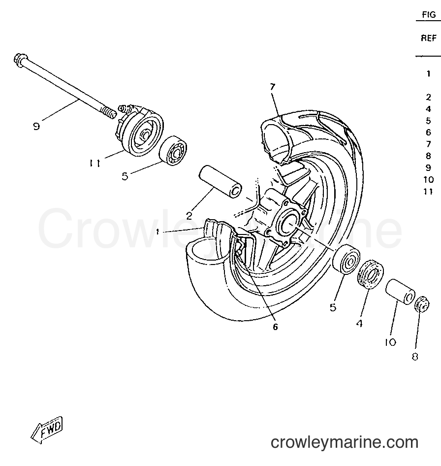 Yamaha Motors CW50RS (4VB2) [999] - FRONT WHEEL