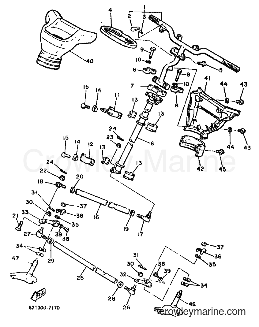 1988 Snowmobile ET340 - ET340 (84W) [999] - STEERING