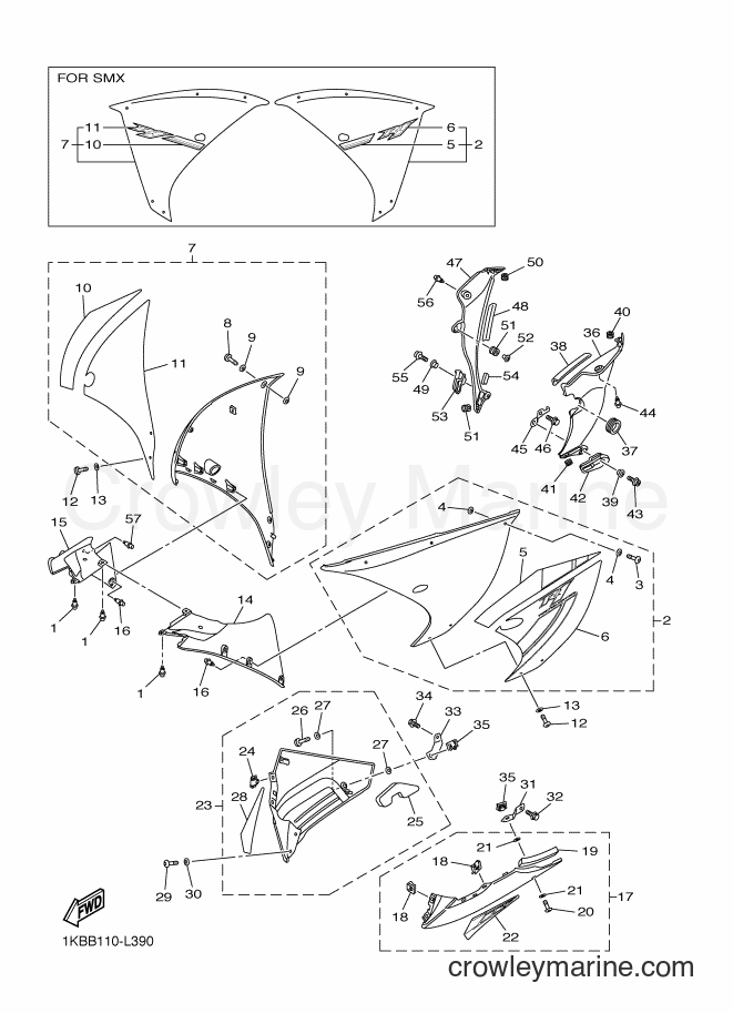 Yamaha Motors YZF-R1 (1KBD) [010] - COWLING 2