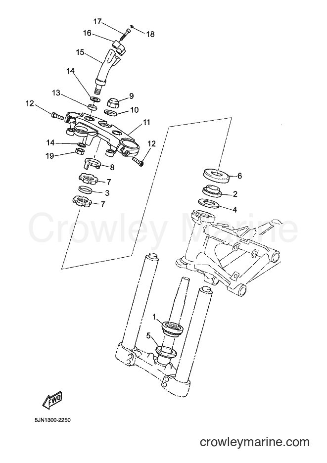 Yamaha Motors BT1100 (5JN1) [010] - STEERING