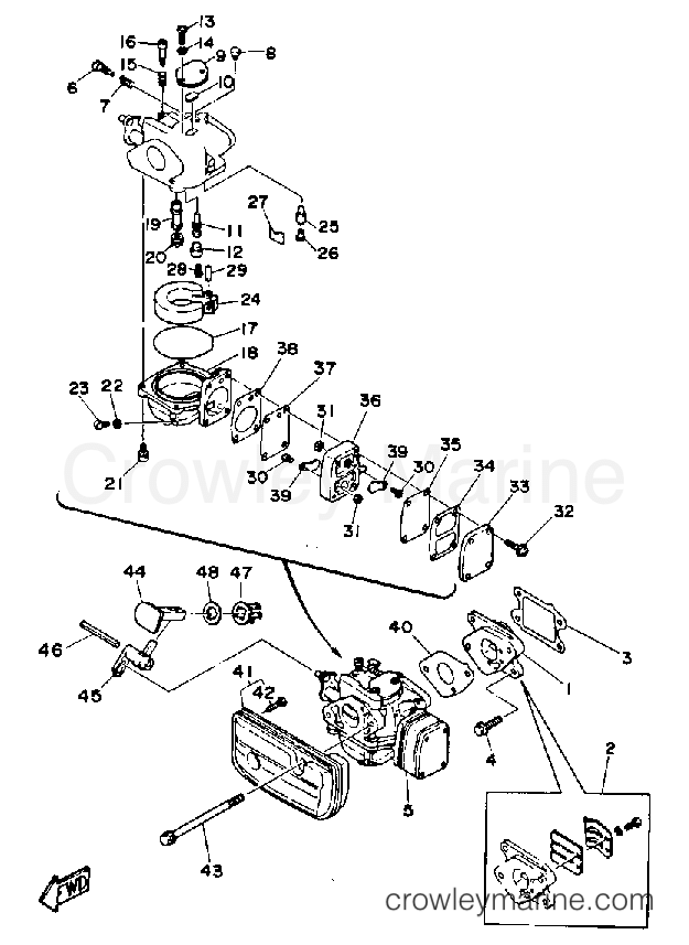 Yamaha Motors 3MSHQ - INTAKE CARBURETOR