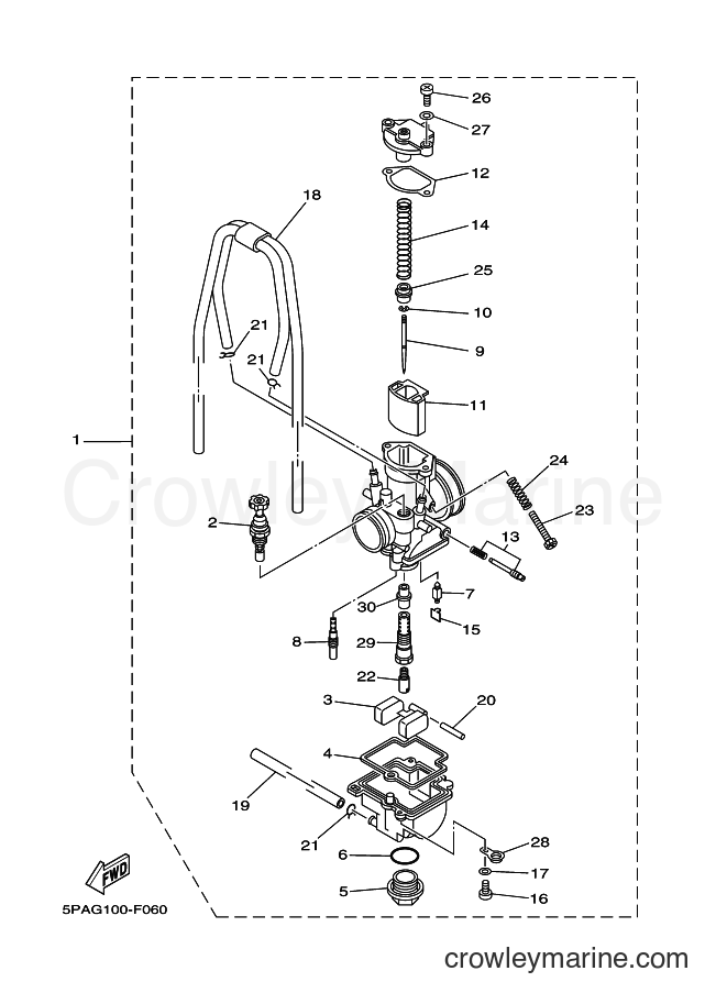 2009 Dirt Bike YZ85 - YZ85 (5PAN) [050] - CARBURETOR