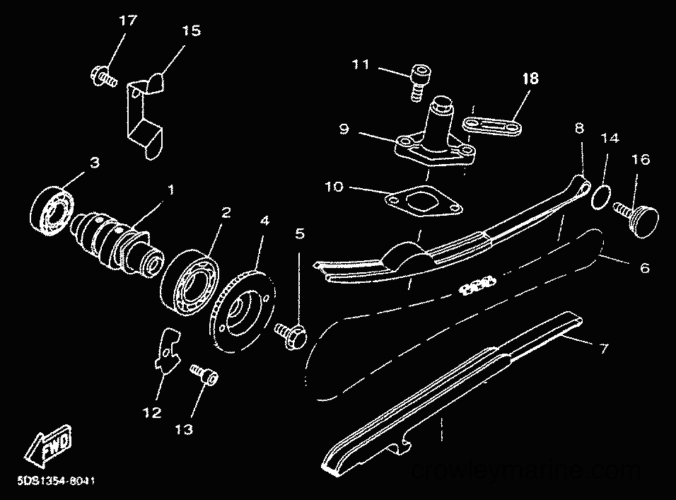 2000 Scooter YP125E - YP125E (5DSK) [010] - CAMSHAFT & CHAIN
