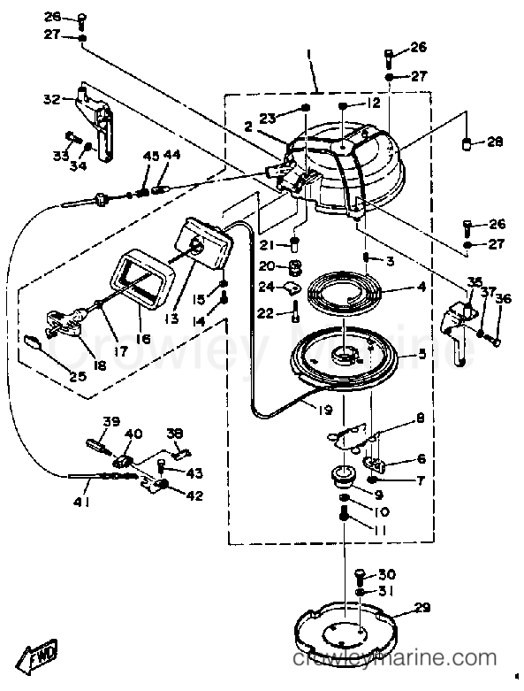 Yamaha Motors 40LK - MANUAL STARTER