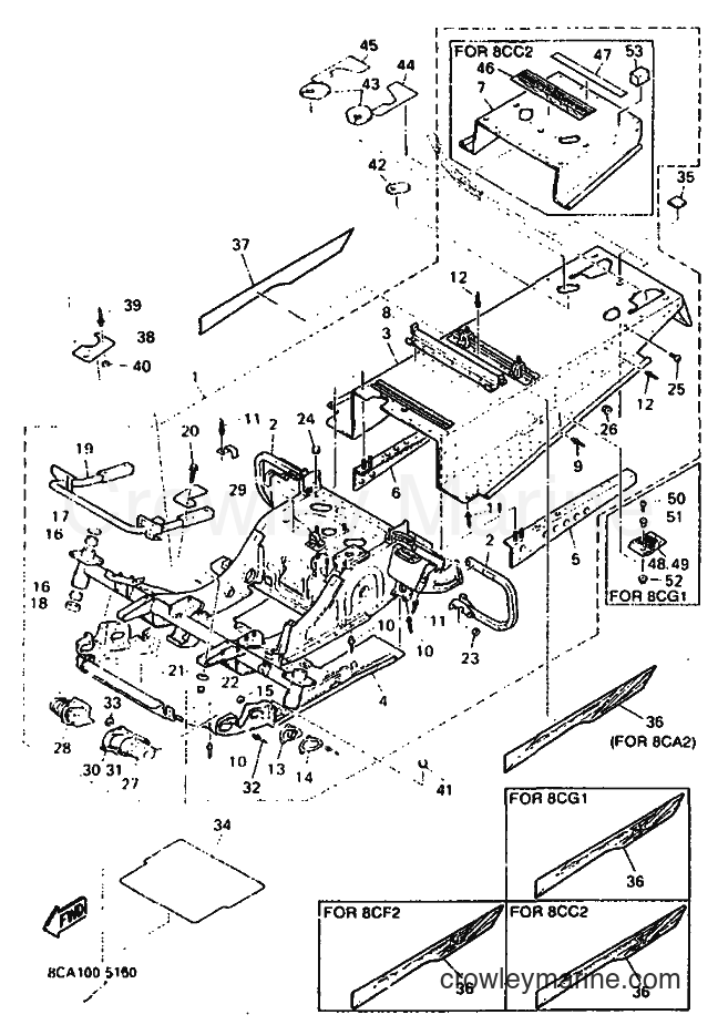 Yamaha Motors VX600DX (8CG1) [020] - FRAME